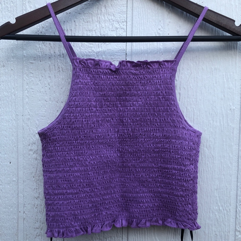 ☂️purple forever 21 ruffle tank ☂️